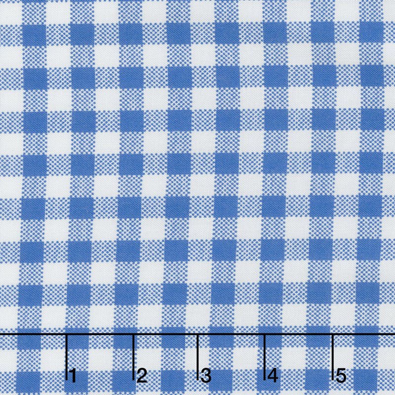 Sugar Sack - Gingham Check Blue Yardage