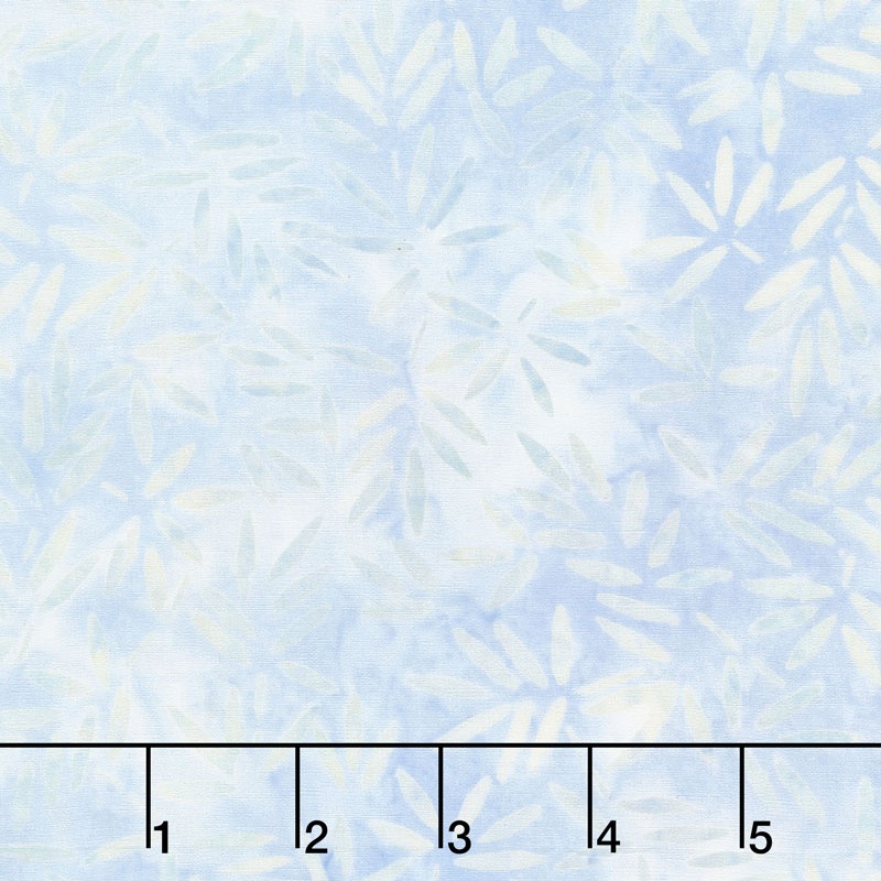 Icing on the Cake Batiks - Bamboo Leaves Light Blue Yardage