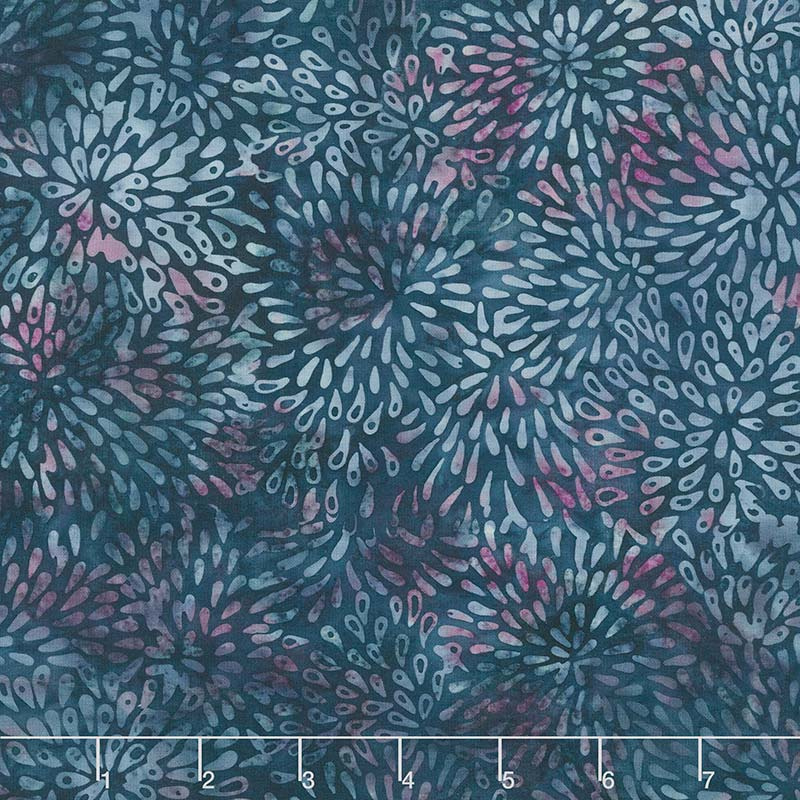Desert Sun Batiks - Flower Purple Yardage
