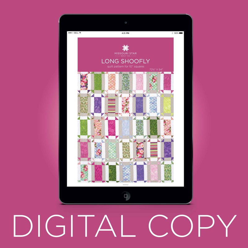 Digital Download - Long Shoofly Quilt Pattern by MSQC