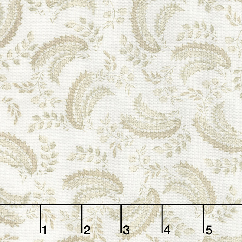 Regency Ballycastle Chintz 18th Century - Greyabbey Off White Yardage