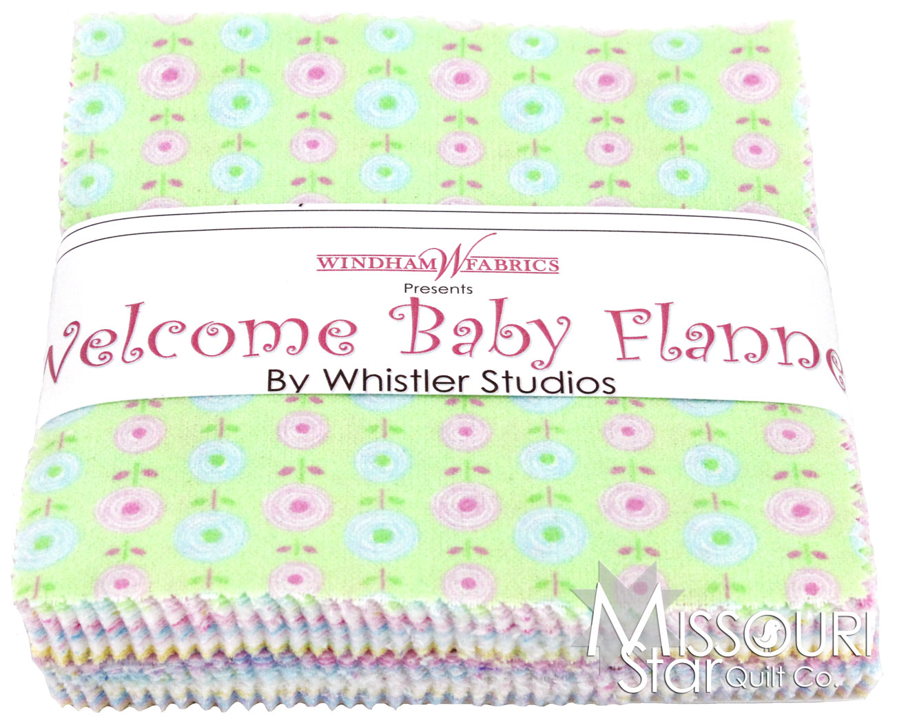 Baby Flannel Charm Pack Whistler Studios Windham Fabrics