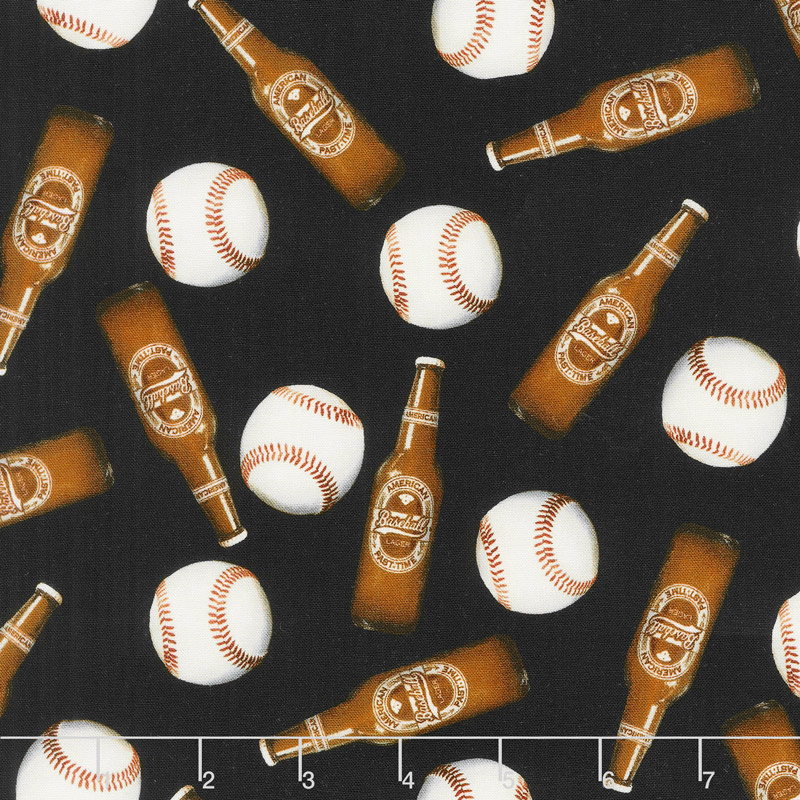One of a Kind - Food & Drink 7th Inning Stretch Multi Digitally Printed Yardage