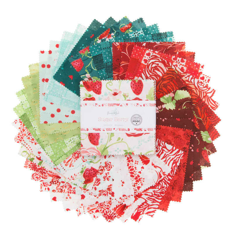 Sugar Berry with Red Glitter Charm Pack