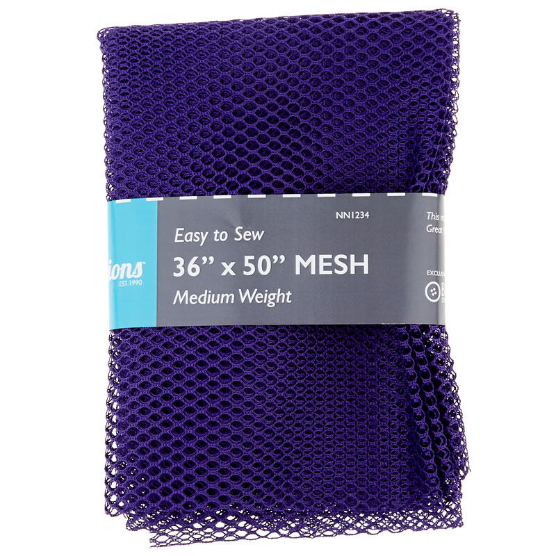 Easy to Sew Mesh Fabric Purple 36" x 50" Nifty Notions