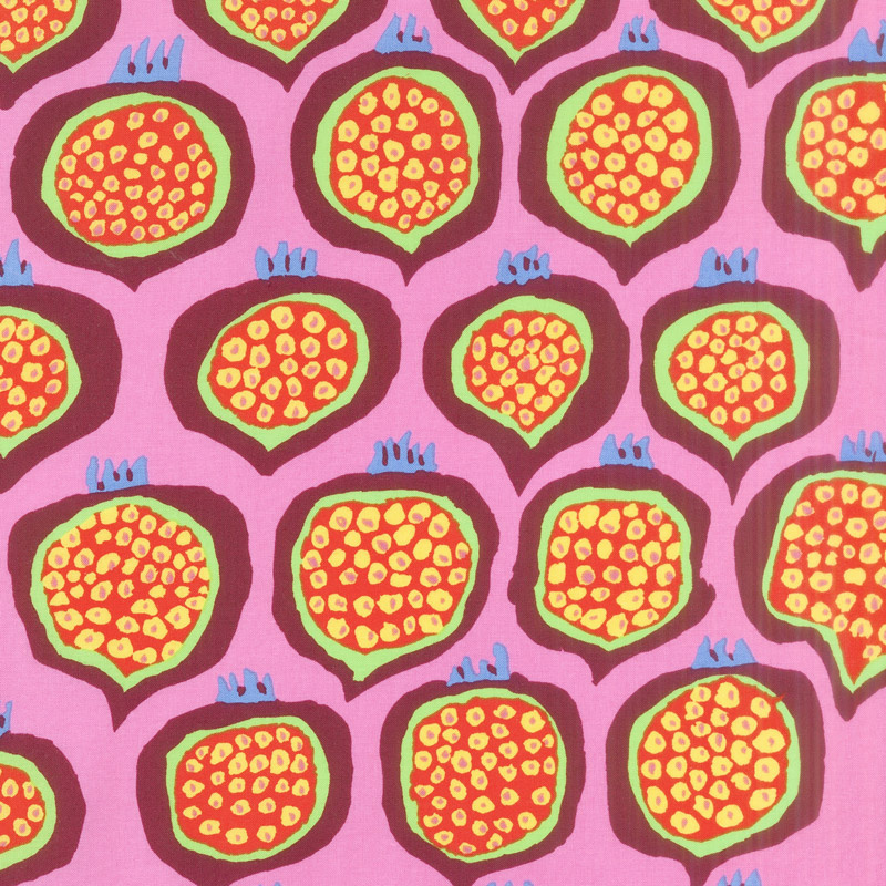 Kaffe Fassett Collective Spring 2018 - Bright Pomegranate Pink Yardage