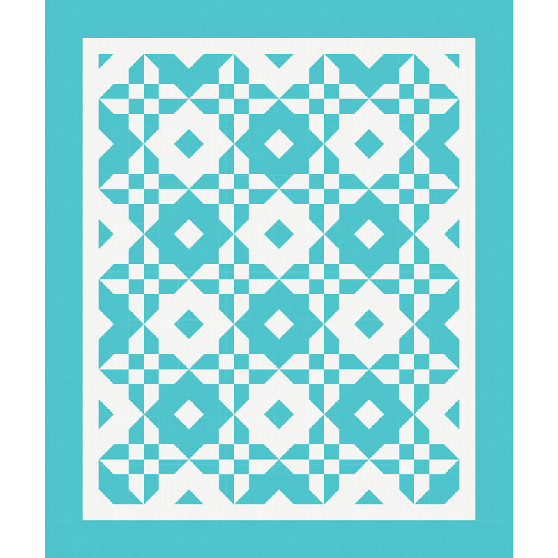 Missouri Star Kona Color of the Year 2019 Disappearing Hourglass 2 Kit