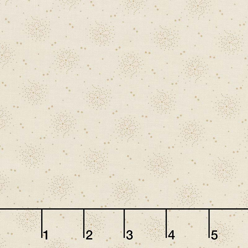 Mood in Blue - Dottie Flower Cream Yardage