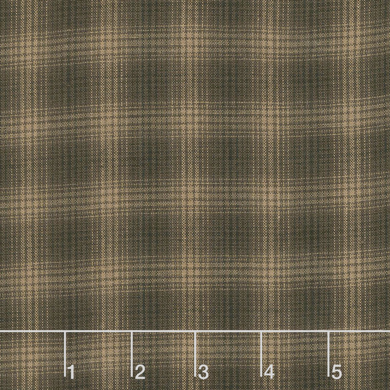 Itty Bitty - Small Plaid Black Yarn Dye Yardage