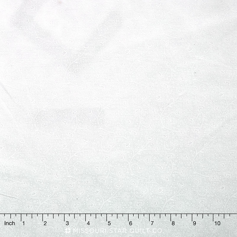 Touch of White - Hearts White on White 108