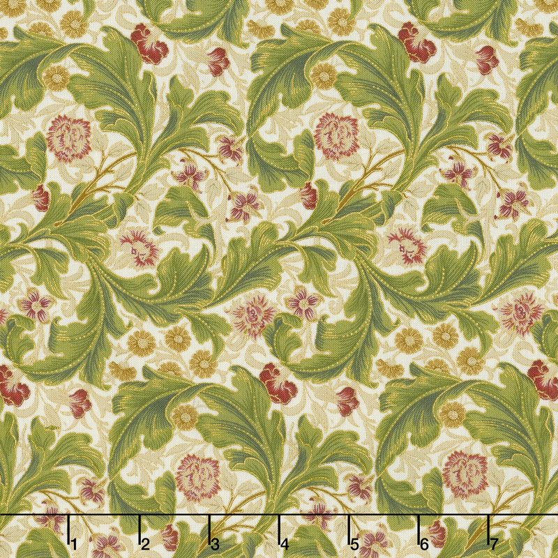 Morris Holiday 1912 - Leicester Linen Multi Metallic Yardage