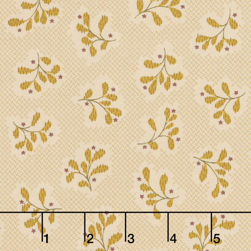 Wit & Wisdom - Leaf Clusters Cream Yardage