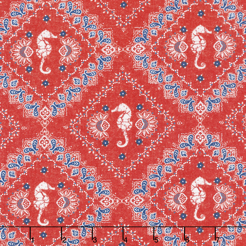 Shoreline - Bandana Red Yardage