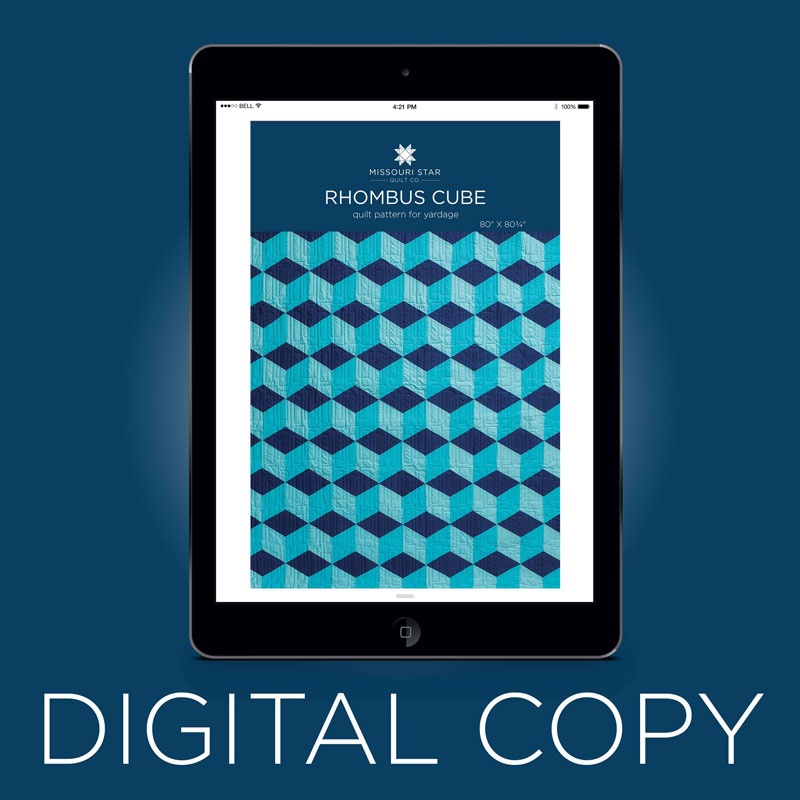 Digital Download - Rhombus Cube Quilt Pattern by MSQC
