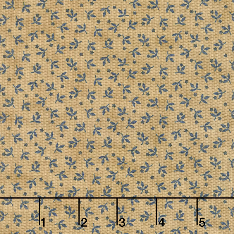 Crystal Lake - Tiny Flowers Tan Yardage