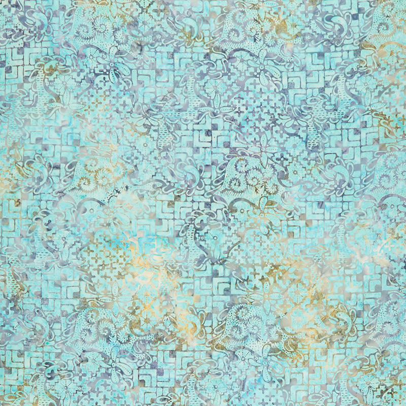 Tonga Batiks - Beach Oceana Tiles Snorkel Yardage