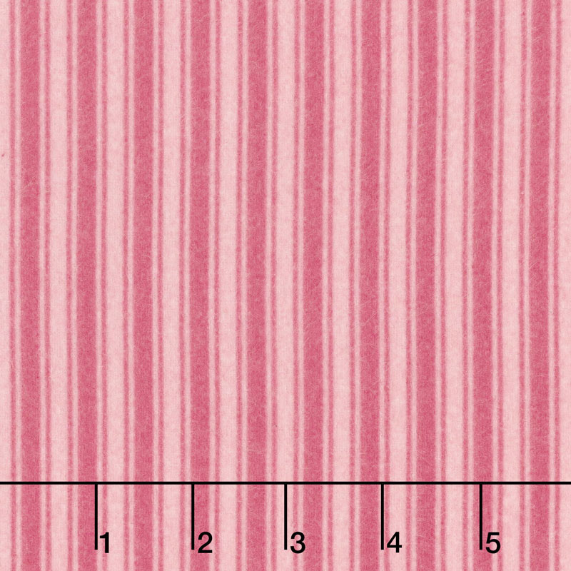 Wild Rose - Tonal Stripe Pink Flannel Yardage