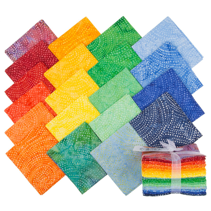 Tonga Treats Batiks - Colorwheel Rainbow Fat Quarter Bundle