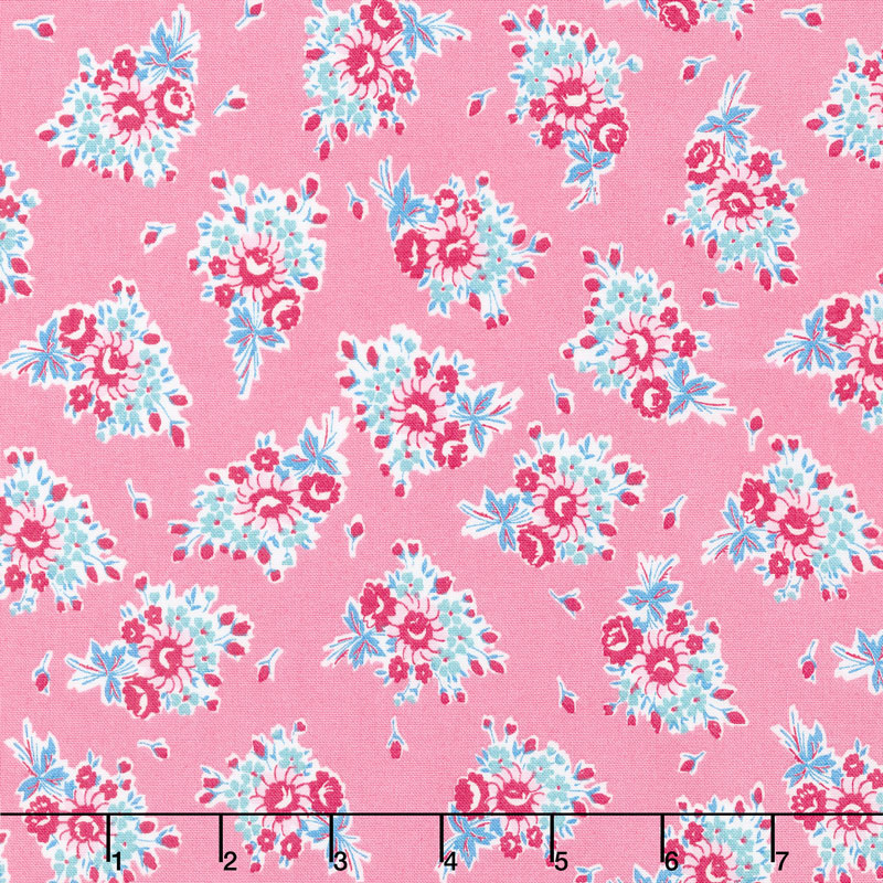 Everything But The Kitchen Sink 2017 - Bouquet Beauties Bubblegum Yardage