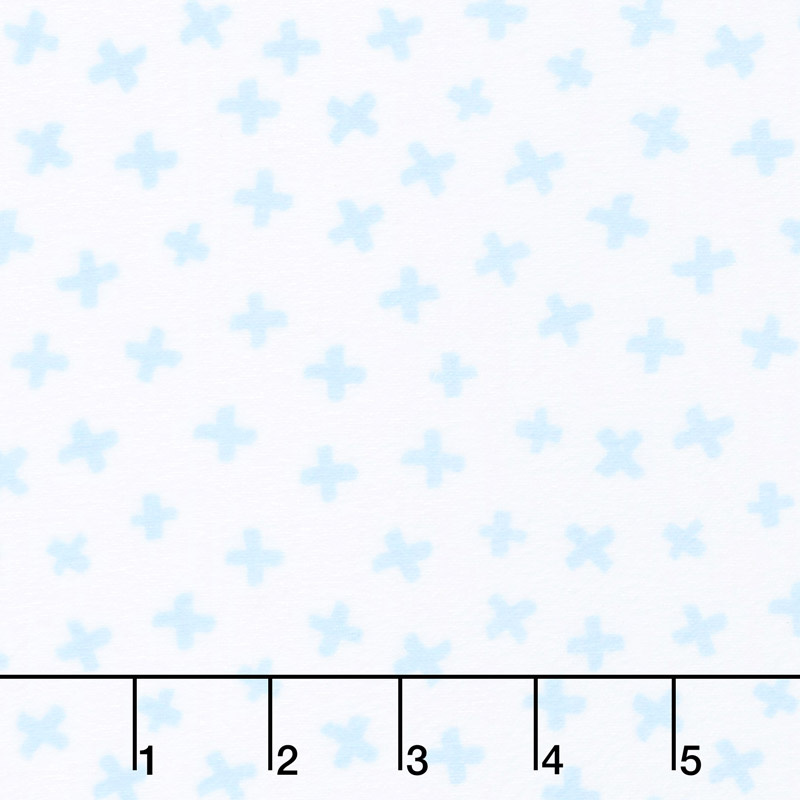 Penned Pals Flannel - Blue Colorstory Plus Blue Yardage