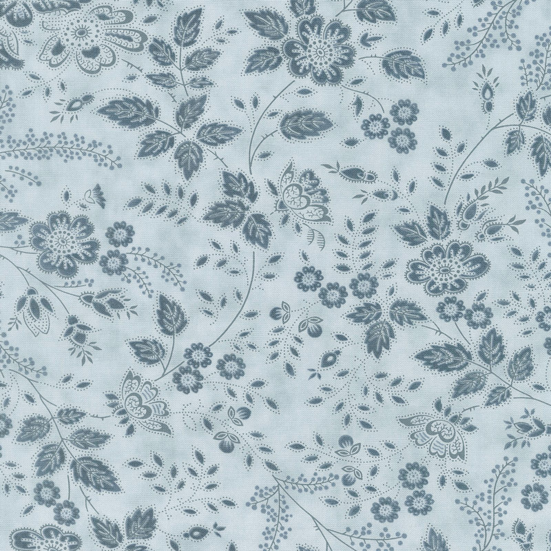 Holly Woods - Winter Blooms Frost Yardage