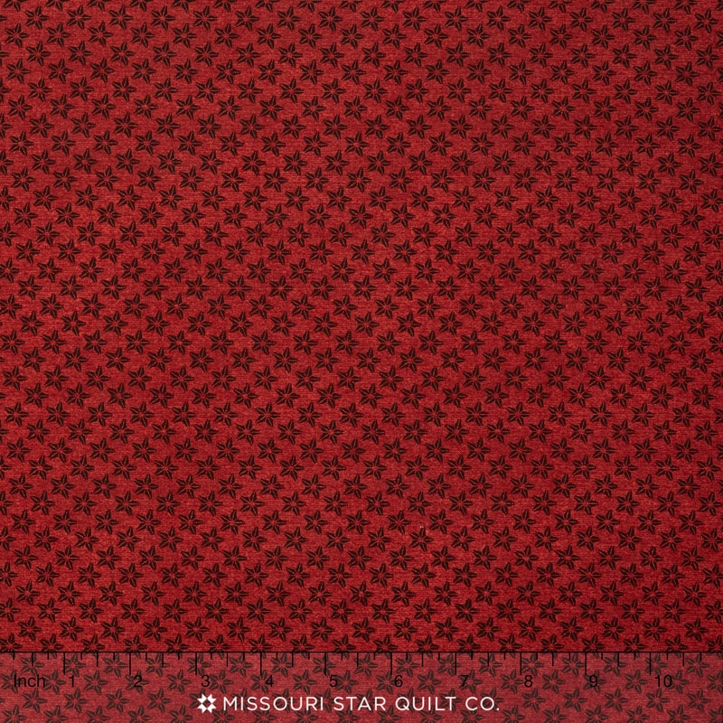 Farm to Table - Stars Red Yardage