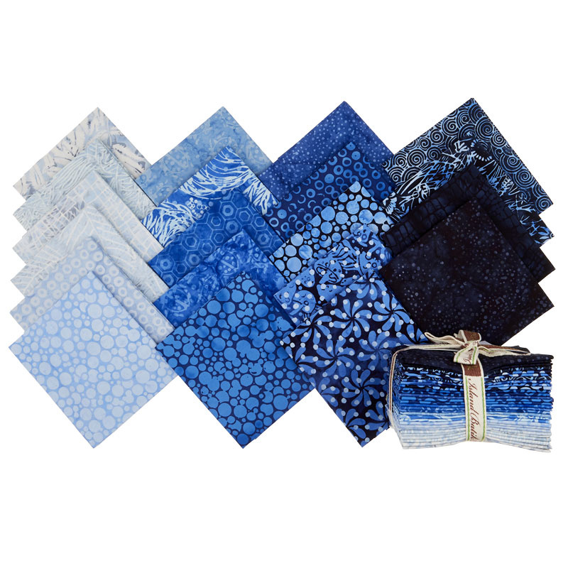 Blueberry Patch Batiks Fat Quarter Bundle