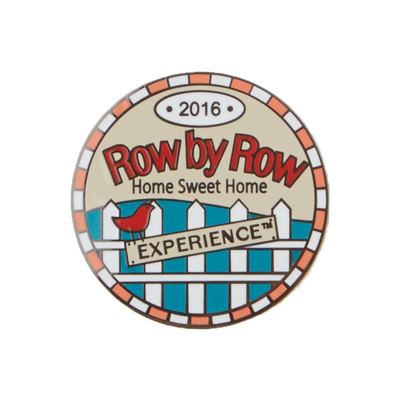Row by Row 2016 Round Pin
