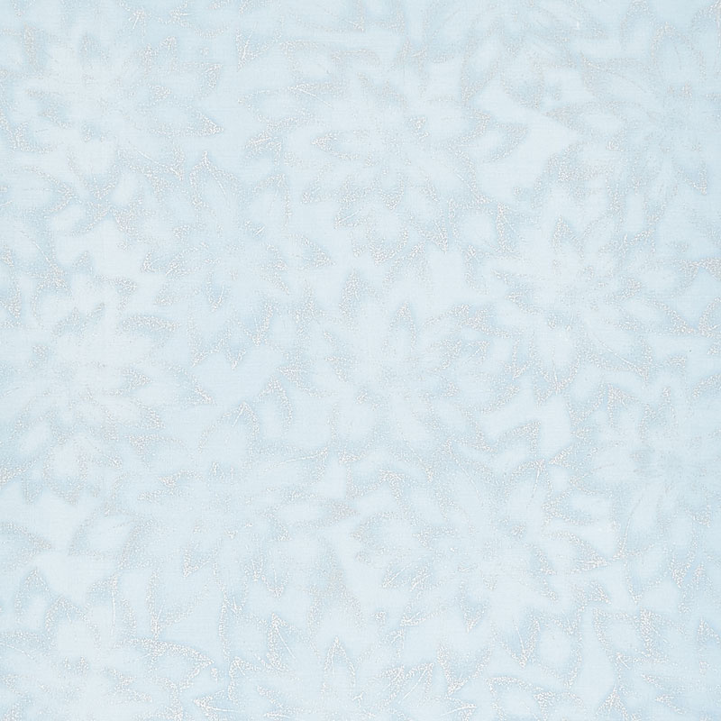 Holiday Flourish 12 - Peacock Flowers Blue Metallic Yardage