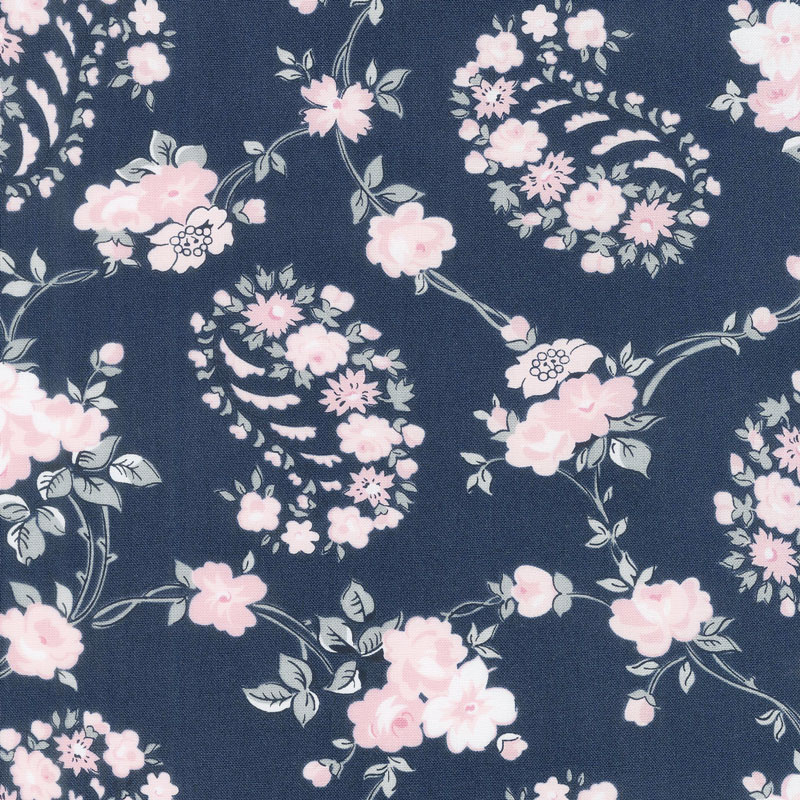 Majestic - Vine Navy Yardage