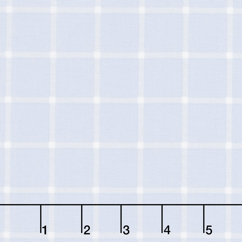 Wild Bouquet - Plaid Blue Yardage