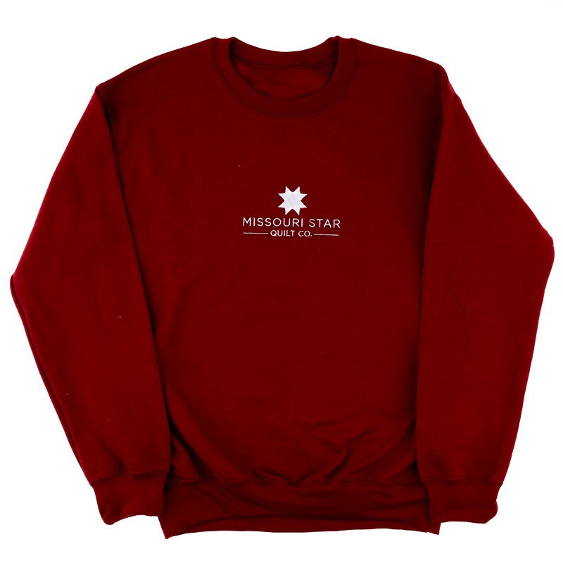Missouri Star Crewneck Unisex Sweatshirt Garnet - Small