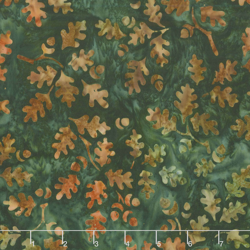 Artisan Batiks - Cornucopia 10 Leaves Leaf Yardage
