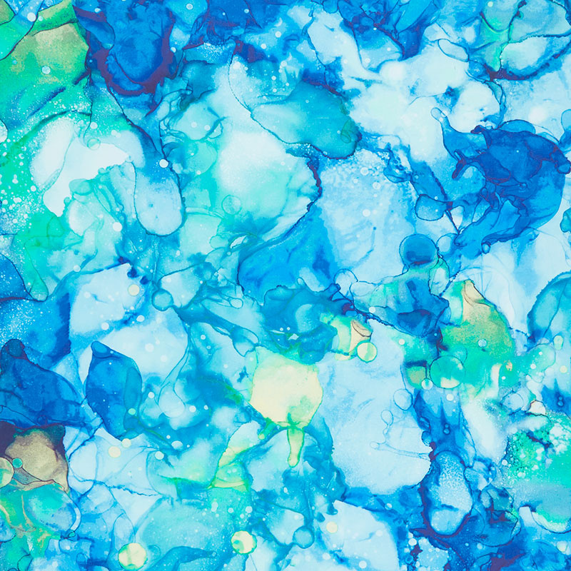 Bliss Bold and Bright - Mirage Clearwater Digitally Printed Yardage