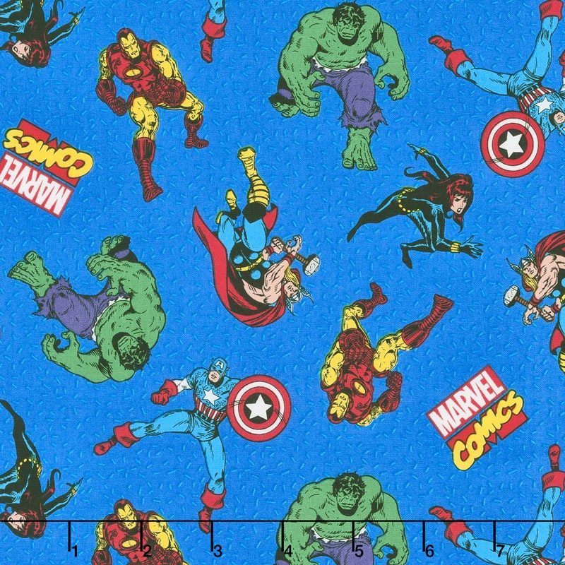 Marvel Retro Comics - Comic Action Yardage