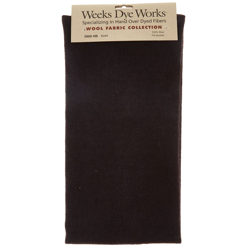 Weeks Dye Works Hand Over Dyed Wool Fat Quarter - Herringbone Kohl
