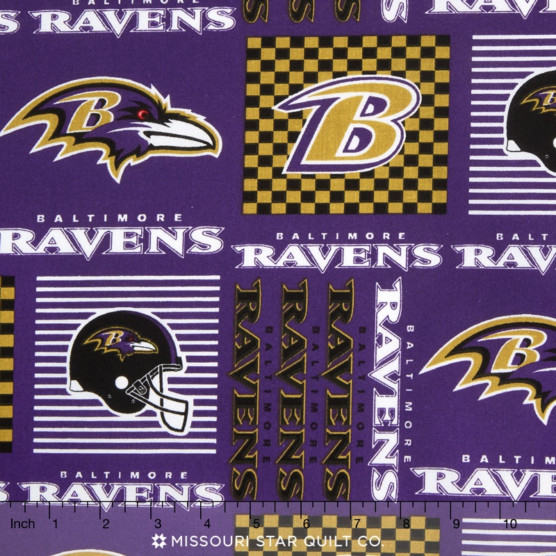 NFL - Baltimore Ravens Cotton Yardage | Fabric Traditions ...