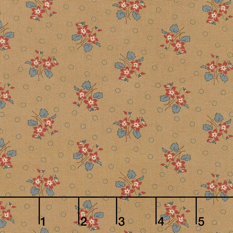 Hickory Road - Bouquet Light Brown Yardage