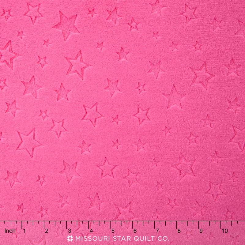 Cuddle Embossed Star - Fuchsia 60