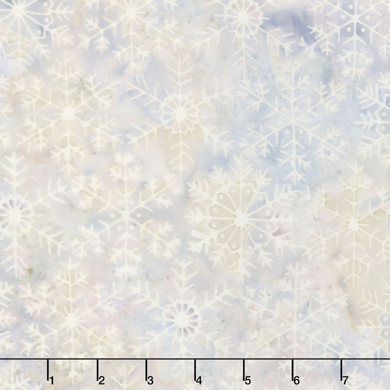 Snowberry Batiks - Large Snowflake Heather Yardage