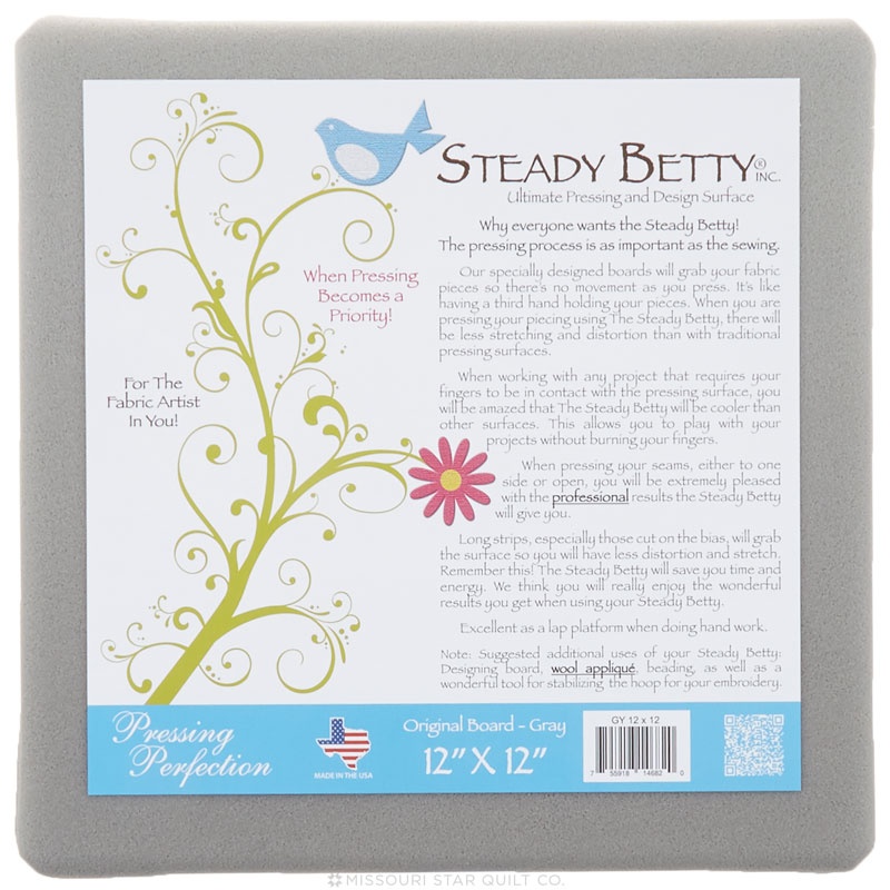 The Steady Betty Pressing Board 12" x 12" The Steady Betty