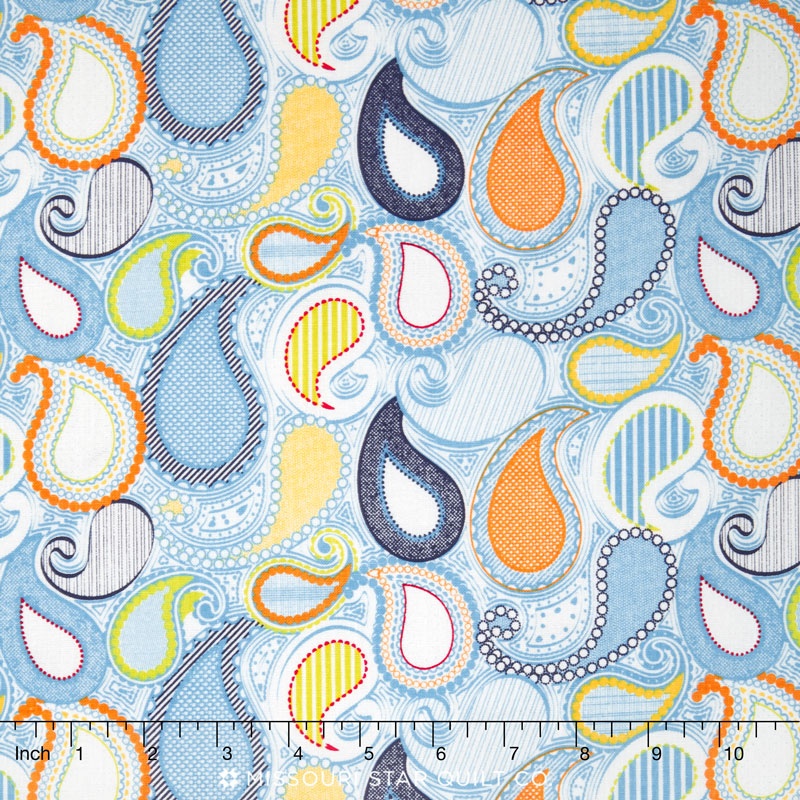 Sundance - Paisley Aqua Yardage