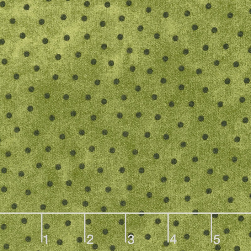 Woolies Flannel Polka Dots Green Yardage Bonnie Sullivan Ma...