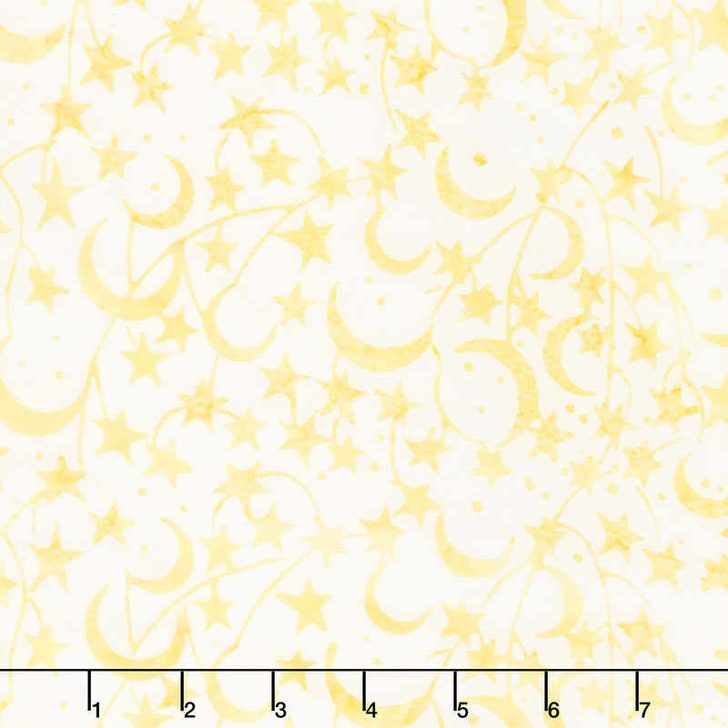 Forget Me Not Batiks - Star Butter Yardage