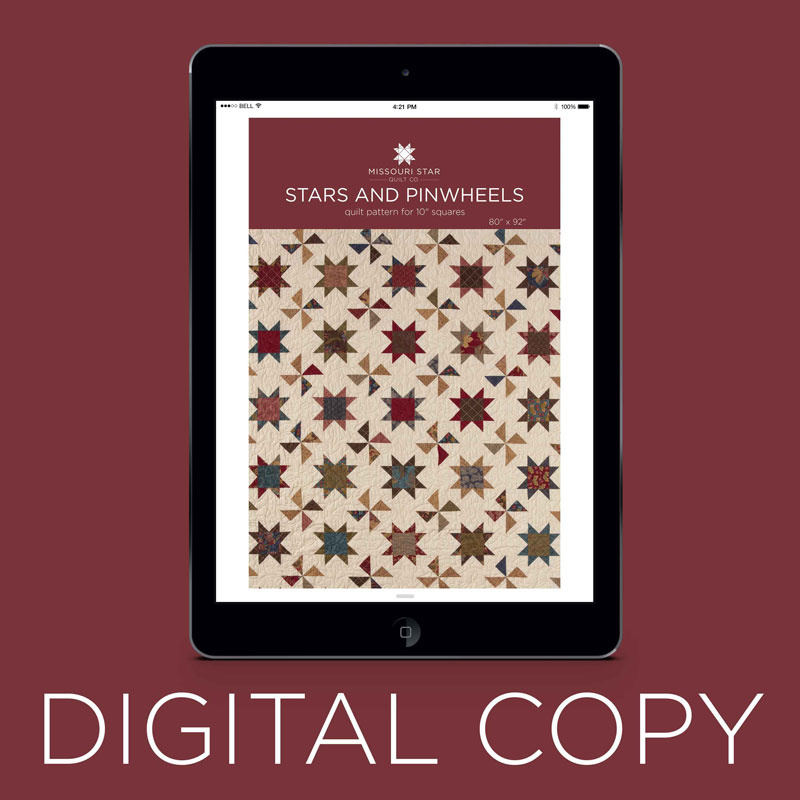 Digital Download - Stars and Pinwheels Pattern by MSQC