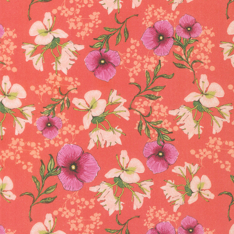 Club Havana - Main Coral Yardage