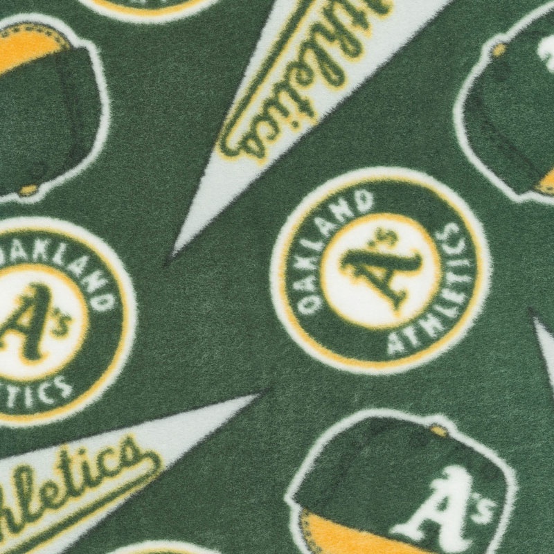 MLB Fleece - Oakland Athletics Green Yardage