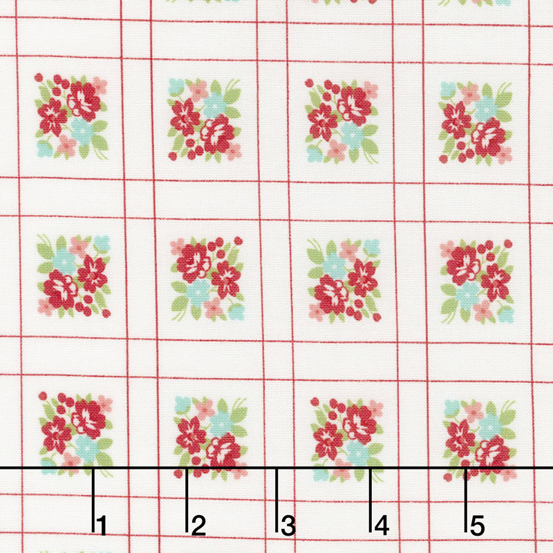 Little Snippets - Forget-Me-Not Cream Yardage