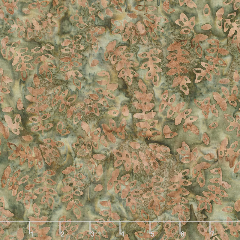 Splendor Batiks - Leaf Trails Forest Yardage