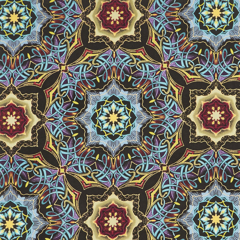 Grand Illusion - Grand Medallion Multi Metallic Yardage